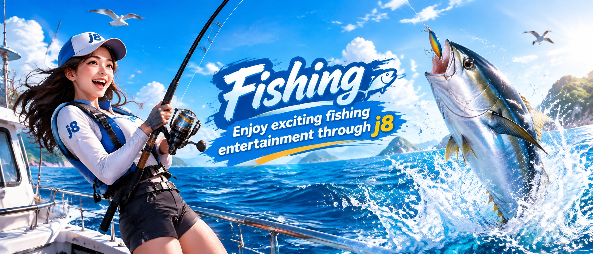 Fishing game bonus fish and multiplayer room visual